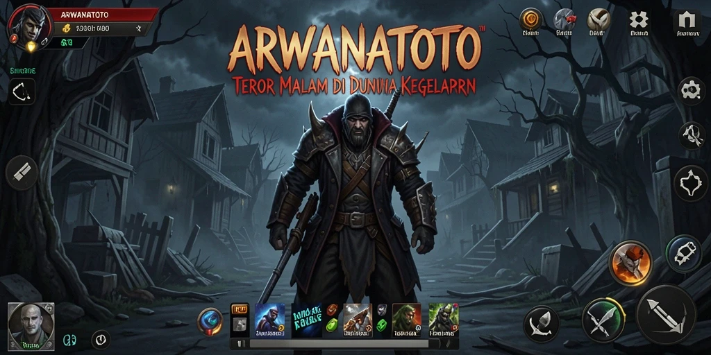 Tampilkan momen menyeramkan dalam gameplay ARWANATOTO yang menegangkan.