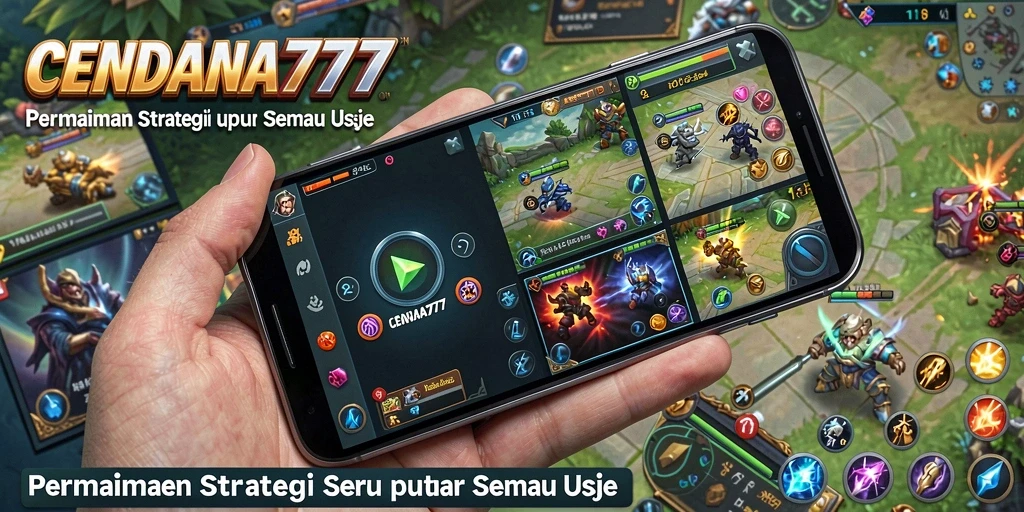 Screenshot utama CENDANA777 menampilkan adegan gameplay Strategi yang intens.