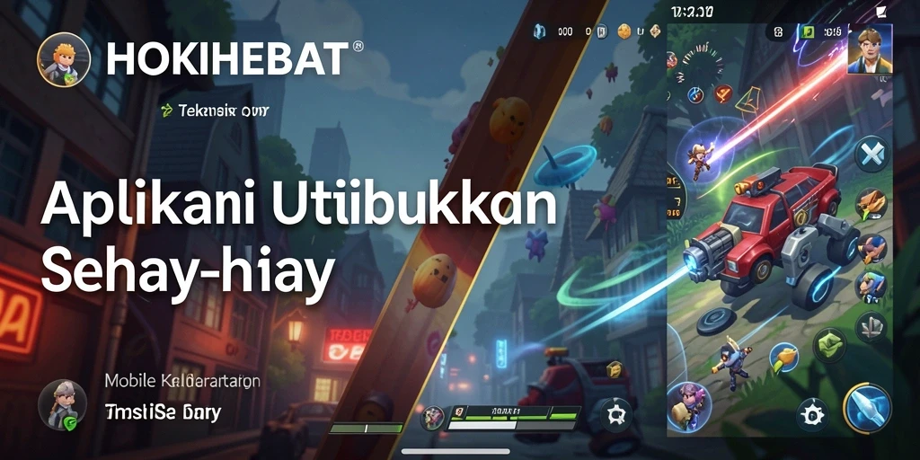 Screenshot HOKIHEBAT menunjukkan antarmuka yang sederhana dan fungsional.