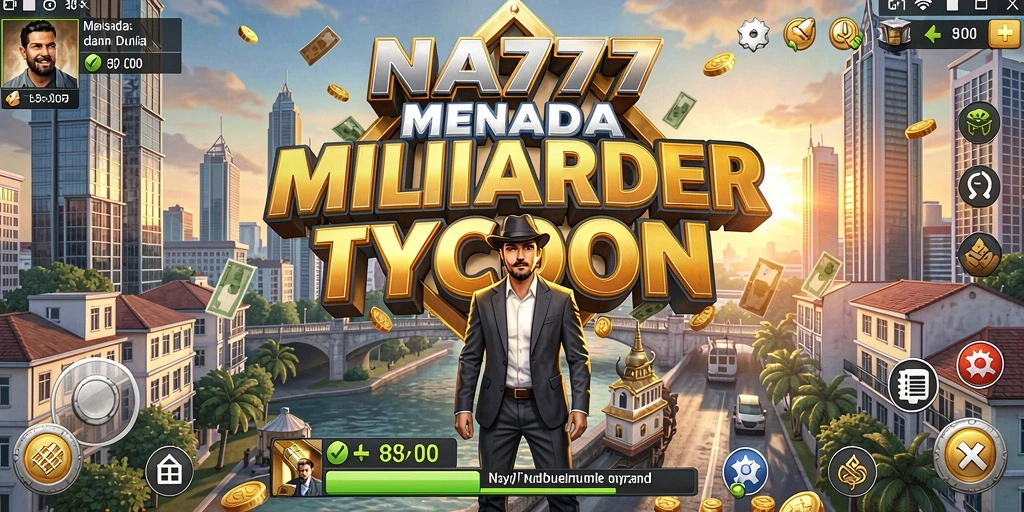 Tampilan gameplay menarik dari NA777 yang menunjukkan pengelolaan bisnis Tycoon.