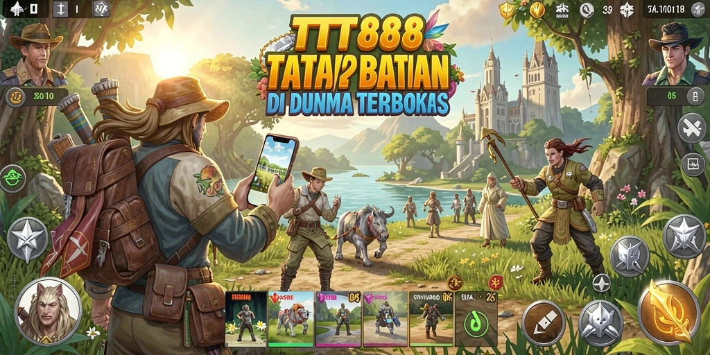 Gameplay menakjubkan TTT888 dalam dunia terbuka.