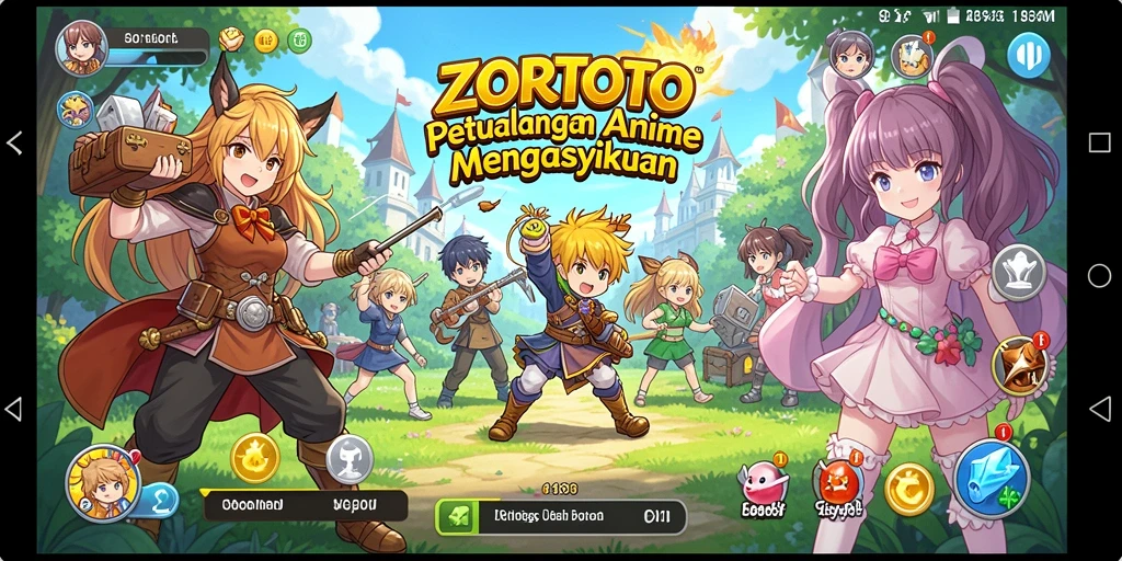 Tampilan gameplay ZORTOTO yang menakjubkan dan penuh aksi.